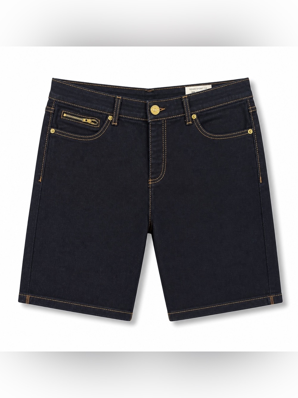 INC Denim Bermuda Shorts Dark Indigo Size 18 Stretch Cotton Blend